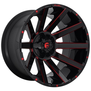 Kuva tuotteesta Statusfälgar Fc643 Gloss Black Red Tinted Clear