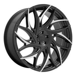 Kuva tuotteesta Statusfälgar Dc259 Gloss Black With Machined Spokes