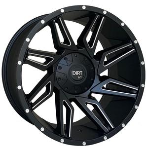 Kuva tuotteesta Statusfälgar D96 Flatblack Milled Rivets