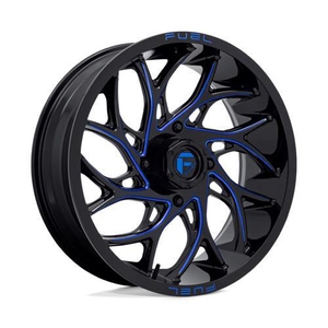Kuva tuotteesta Statusfälgar D778 Runner Utv Gloss Black Milled Candy Blue