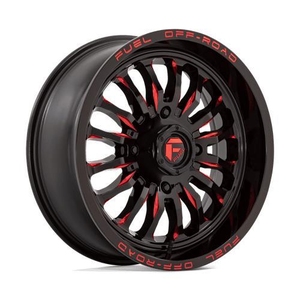 Kuva tuotteesta Statusfälgar D822 Arc Utv Gloss Black Milled Red